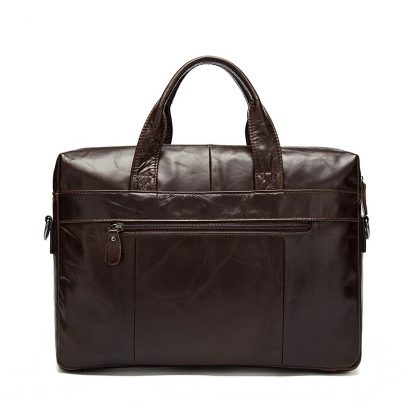 MVA Leather Briefcases men laptop male messenger bag Men's Genuine leather shoulder bags briefcase for documents  handbag 9005 1