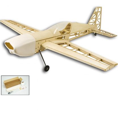 EXTRA 330 Upgraded 1000mm Wingspan Balsa Wood Building RC Airplane Kit 4