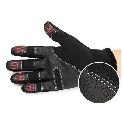 Professional Touch Screen Equestrian Rider Gloves Men Women Child Horse Riding Gloves Size S/M/L/XL/XXL Black and Gray 4