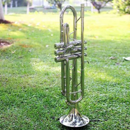 입문용 연습용SLADE Professional Trumpet Import Brass Silver Trumpet Digital Mechanical Welding Pipe Music Adopts Brass Musical Instruments 5