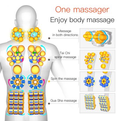 Multi-functional Massage Chair Home Pad Relief Cervical Neck Waist Shoulder Body Pain Massager Cushion Birthday Gift for Elder 2