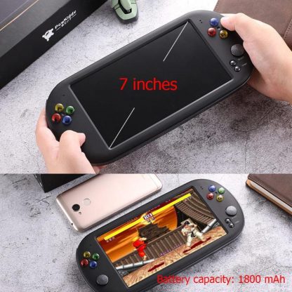 X16 7 Inch Game Console Handheld 200 Games Portable 8GB Retro Classic Video Game Player for Neogeo Arcade Handheld Game Players  3