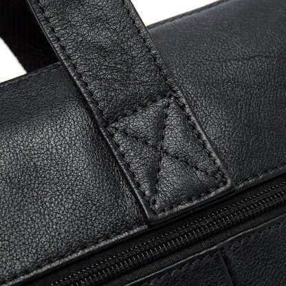 WESTAL Men Briefcases Genuine Leather Men's Bag Business Briefcases laptop Handbags Messenger Bag Men Leather Office Bag 9013 4