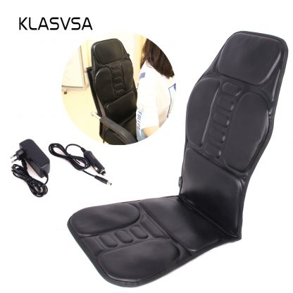 차량용 의자용KLASVSA Electric Back Massager Chair Cushion Vibrator Portable Home Car Office Neck Lumbar Waist Pain Relief Seat Pad Relax Mat 1