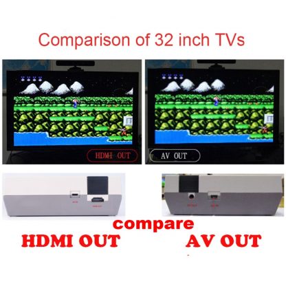 Dropshipping HDMI/AV Output Mini TV Handheld Retro Video Game Console with Classic 500 games Built-in for 4K TV PAL & NTSC 1