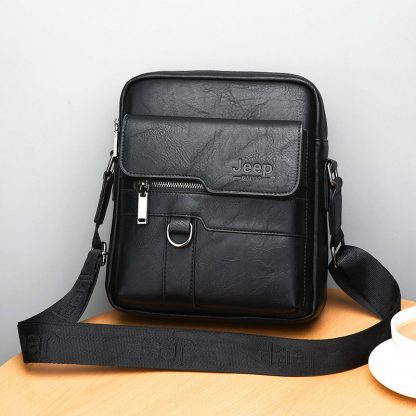 JEEP BULUO Luxury Brand Men Messenger Bags Crossbody Business Casual Handbag Male Spliter Leather Shoulder Bag Large Capacity  3