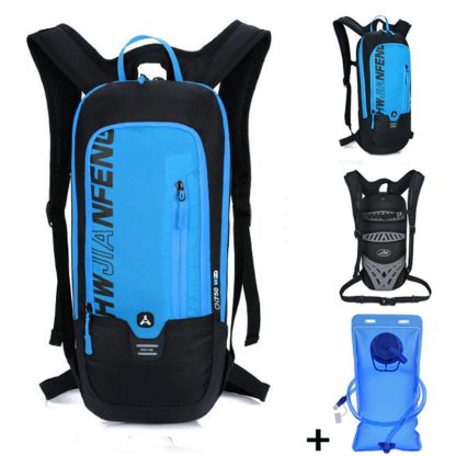 Outdoor Running Cycling Backpack 2L Bladder Water Bag Sports Camping Hiking Hydration Backpack Riding Camelback Bag + Water bag