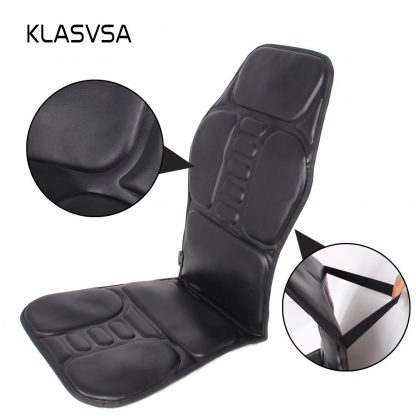 차량용 의자용KLASVSA Electric Back Massager Chair Cushion Vibrator Portable Home Car Office Neck Lumbar Waist Pain Relief Seat Pad Relax Mat 2