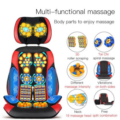 Multi-functional Massage Chair Home Pad Relief Cervical Neck Waist Shoulder Body Pain Massager Cushion Birthday Gift for Elder 1