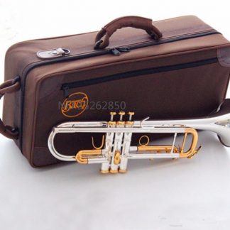 quality Bach Trumpet Original Silver plated GOLD KEY LT180S-72 Flat Bb Professional Trumpet bell Top musical instruments Brass