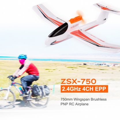 ZSX-750 2.4GHz 4CH RC Airplane Aircraft EPP 750mm Wingspan PNP Brushless Fixed wing Dron RC Toys Gifts 1