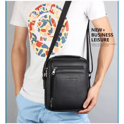 Casual Men Crossbody Bags Pu Leather Messenger Bag Designer Men Handbag Top Quality Male Shoulder Bags WBS502 2