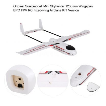 Sonicmodell Micro Mini Skyhunter 1238mm Wingspan EPO FPV RC Airplane KIT V2 Version 3