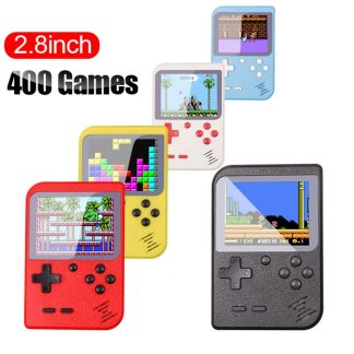 Video Game Console 8 Bit Retro Mini Pocket Handheld Game Player Built-in 400 Classic Games Best Gift for Child Nostalgic Player