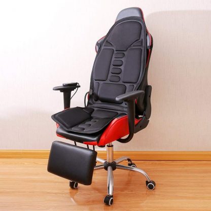 차량용 의자용Full-Body Back Neck Waist infrared Therapy Heated Massage Electric Vibrator Cushion Seat Car Home Office Massage Chair Pad  2