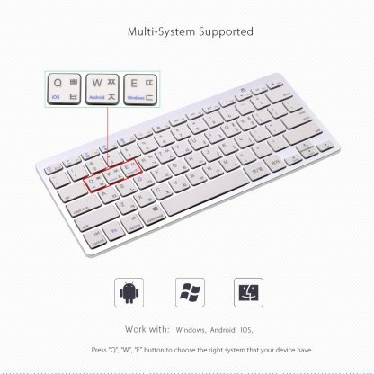 Korean Mini Bluetooth Keyboard for Apple iPad Pro, iPad Air, Tablets Wireless Keyboard for iMac, Macbook Pro, Smart TV 1
