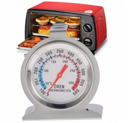 1Pcs Food Meat Temperature Stand Up Dial Oven Thermometer Stainless Steel Gauge Gage Large Diameter Dial Kitchen Baking Supplies