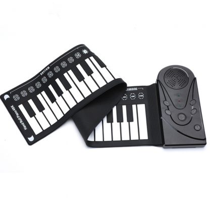 49 Key Portable Flexible Digital Keyboard Piano 10 Rhythms Electronic Roll Up Piano Children Toys Built-in Speaker 1