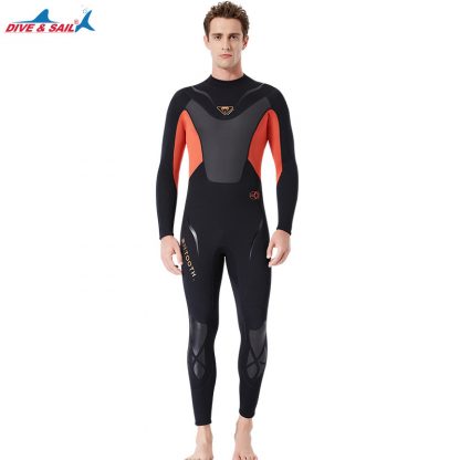 Full-body Men 3mm Neoprene Wetsuit Surfing Swimming Diving Suit Triathlon Wet Suit for Cold Water Scuba Snorkeling Spearfishing 4