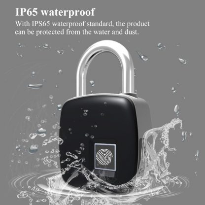 지문인식자물쇠ZWN Z1 USB Rechargeable Smart Keyless Fingerprint Lock IP65 Waterproof Anti-Theft Security Padlock Door Luggage Case Lock 2