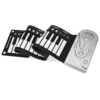 49 Key Portable Flexible Digital Keyboard Piano 10 Rhythms Electronic Roll Up Piano Children Toys Built-in Speaker 2