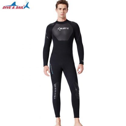 New 3mm Neoprene+Shark Skin Patchwork Wet Suit for Men Women Diving Scuba Snorkeling Surfing Keep Warm Anti-scratch UPF50+ 3