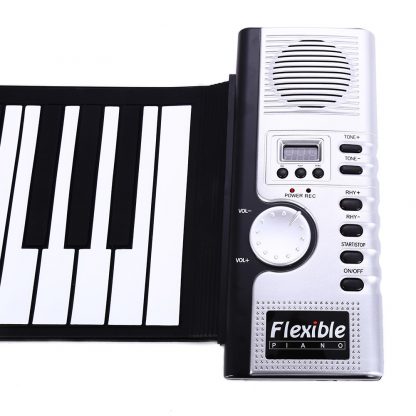 Portable Flexible 61 Keys Silicone MIDI Digital Roll-Up Keyboard Piano Foldable Diatonic Electronic Roll Up Piano 5