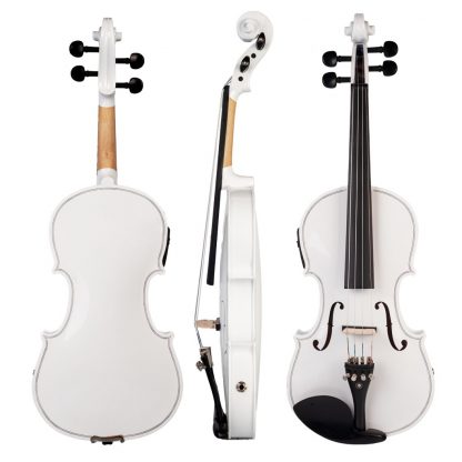 Acoustic Electric Violin Fiddle 4/4 Full Size Violin Solid Wood Body Ebony Accessories High Quality Electric Violin New 3