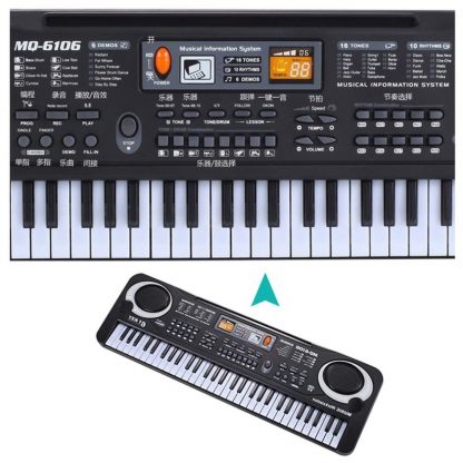HOT Sale 61 Key Digital Electronic Piano Keyboard With Microphone Musical Instrument Gift For Children EU Plug  4
