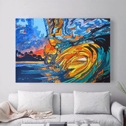 Abstract Hawaii Surf Wave Posters and Prints Wall art Decorative Picture Canvas Painting For Living Room Home Decor Unframed 2