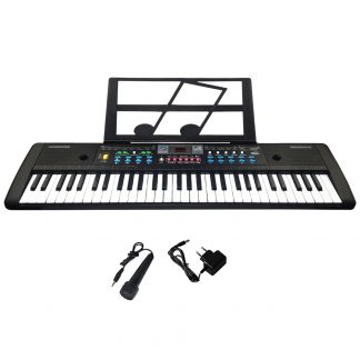 61 Keys Digital Electronic Keyboard And Microphone Electric Led Music