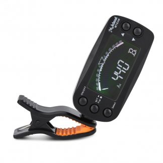2 in 1 Guitar Tuner Metronome Portable Clip-on LCD Digital Tuner for Guitar Bass Violin Ukulele Training Guitar Accessories