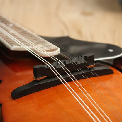 Senrhy 8-String Paulowni Mandolin Sunburst Musical Instrument with Rigid Mandolin Case For Stringed Instrument Lovers Gifts 5
