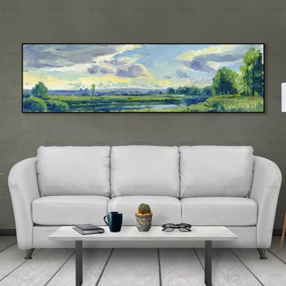 wall picture art landcape art print trees Posters picture wall art Painting decoration for living room no frame canvas painting 3