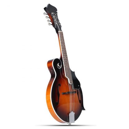 Senrhy 8-String Paulowni Mandolin Sunburst Musical Instrument with Rigid Mandolin Case For Stringed Instrument Lovers Gifts 1