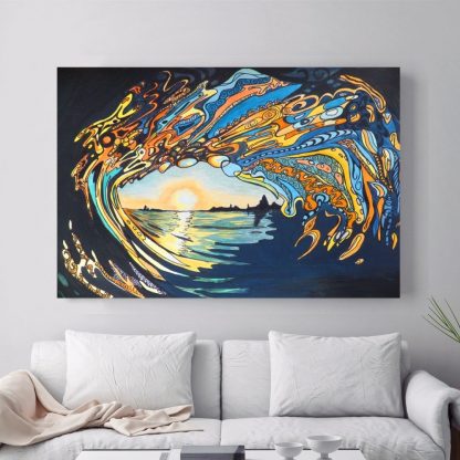 Abstract Hawaii Surf Wave Posters and Prints Wall art Decorative Picture Canvas Painting For Living Room Home Decor Unframed 1