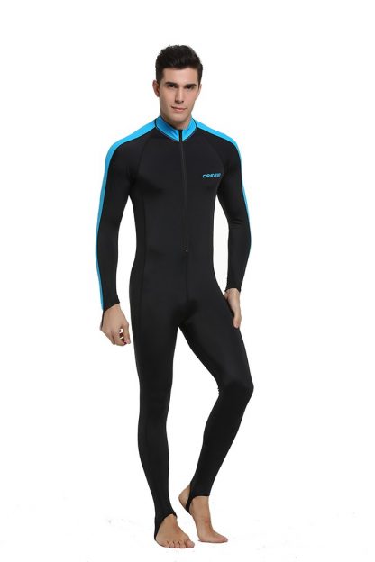 Cressi Lycra All-In-One Rash Skin Suit Rash Guard Suit Wetsuits Snorkeling Suit Anti-Jellyfish Anti Scratch for Adults Men W 4