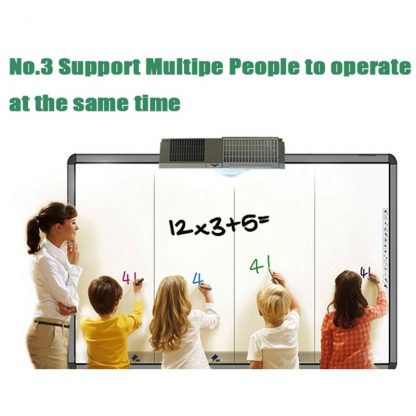 Luxury silver color white board Multi touch Portable Finger touch Interactive Whiteboard for digital school education  4