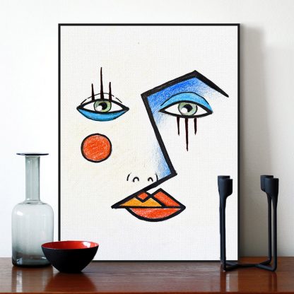 Modern Abstract Minimalist Face Picasso Posters Prints Nordic Living Room Wall Art Pictures Home Decor Canvas Paintings No Frame 1