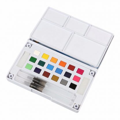 18/24/36 Solid Watercolor Art Paint Pigment Set Portable Painting Drawing Kit 2