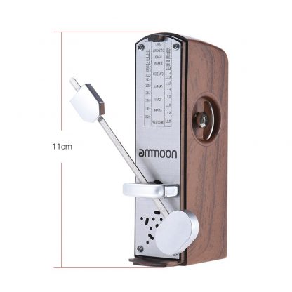 ammoon Portable Mini Mechanical Metronome Universal Metronome 11cm Height for Piano Guitar  Chinese Zither Music Instrument 3