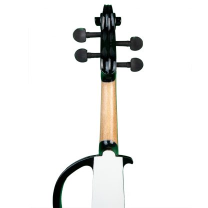 Full Size 4/4 Silent Electric Violin Solid Wood Maple With Bow Hard Case Headphone Cable Rosin New Set Black&White 3