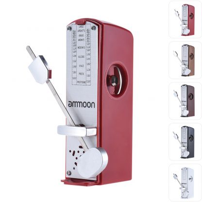 ammoon Portable Mini Mechanical Metronome Universal Metronome 11cm Height for Piano Guitar  Chinese Zither Music Instrument 1