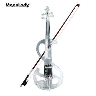 Transparen Electric Violin High Quality Plastic Musical Instruments Crystal Classic Stringed Instruments Violin with Violin Case