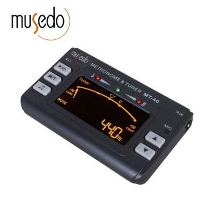 Musedo MT-40 Guitar Tuner Electronic Digital 3 in 1 LCD Guitar/bass/violin/ukulele Tuner Metronome Tone Generator Tuner Clip 1