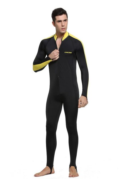 Cressi Lycra All-In-One Rash Skin Suit Rash Guard Suit Wetsuits Snorkeling Suit Anti-Jellyfish Anti Scratch for Adults Men W 5