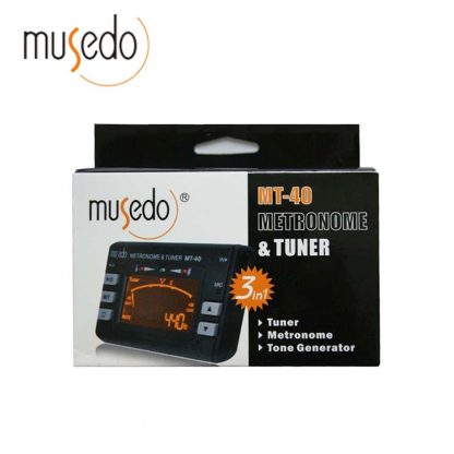 Musedo MT-40 Guitar Tuner Electronic Digital 3 in 1 LCD Guitar/bass/violin/ukulele Tuner Metronome Tone Generator Tuner Clip 4