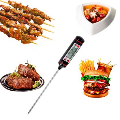 Anpro Kitchen Digital BBQ Food Thermometer Meat Cake Candy Fry Grill Dinning Household Cooking Thermometer Gauges with Battery 2