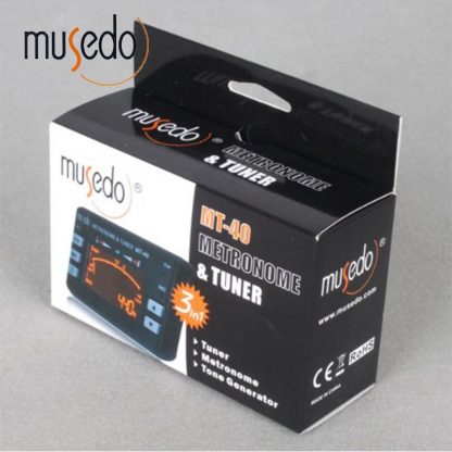 Musedo MT-40 Guitar Tuner Electronic Digital 3 in 1 LCD Guitar/bass/violin/ukulele Tuner Metronome Tone Generator Tuner Clip 5