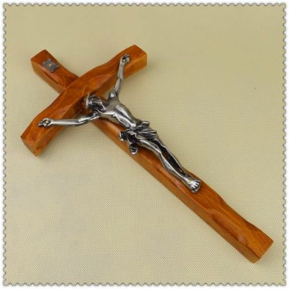 Catholic Christian Activities Cross Crucifix 30*16cm Relics Exquisite Teak Rood Jesus Cross Figure Jesu lamb of god figures 1